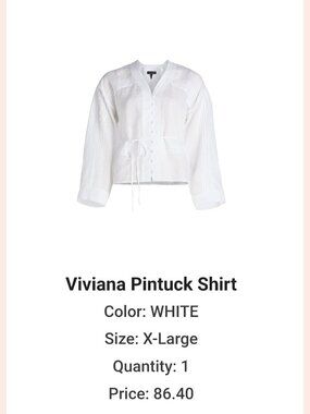 Rag & Bone Viviana Pintuck Shirt